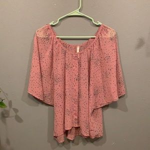 Vintage Sheer Button Down Top
